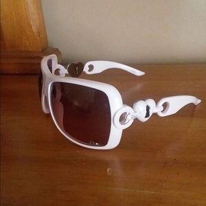 Christian Dior pink heart sunglasses